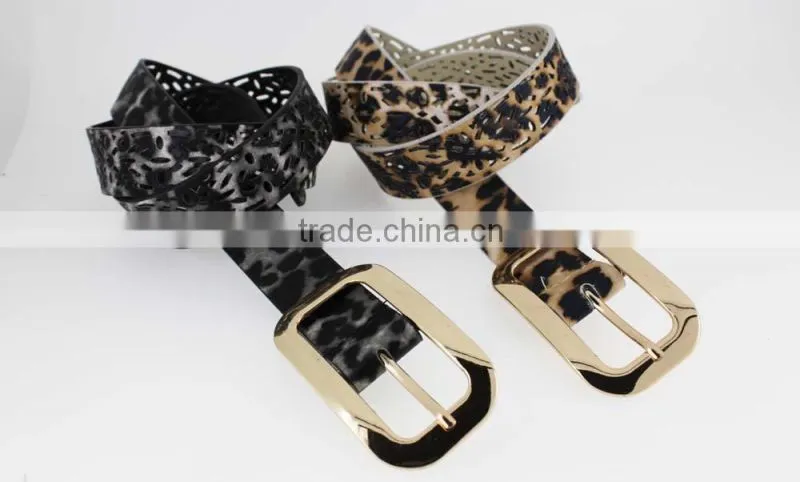 2015 HOT sale fashion sexy girls dresses belt with Fuax pu leather square buckle