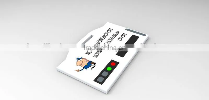 Badge with monitoring by GPS and Satellite
