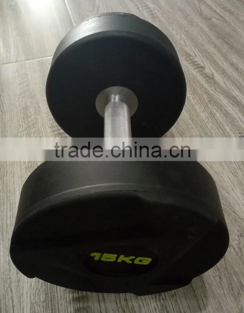 high quality gym exercises crossfit PU dumbbell with Chinese manufacturers