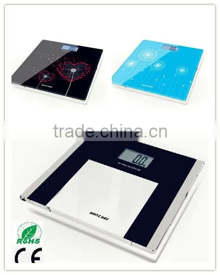 BG-198 Digital Personal Scale With 6MM Tempered Glass Surface,Easy to Clean