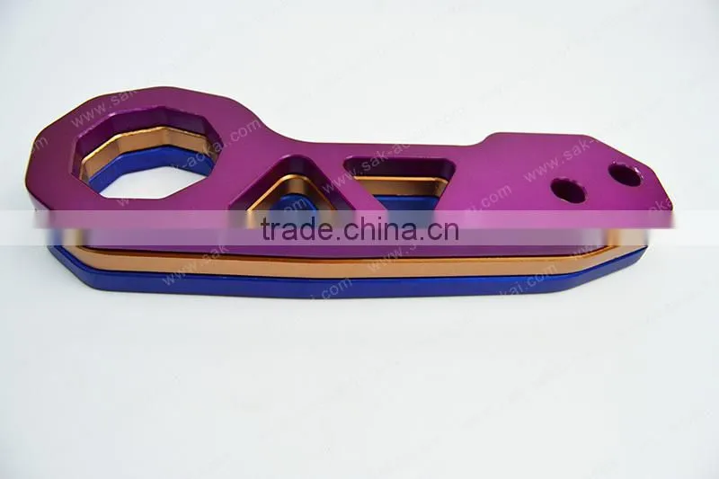 Rear Tow Hook Anodized Billet Cnc Aluminum Universal
