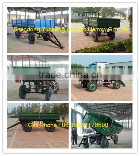 20hp tractor trailed 1.5 ton farm trailers