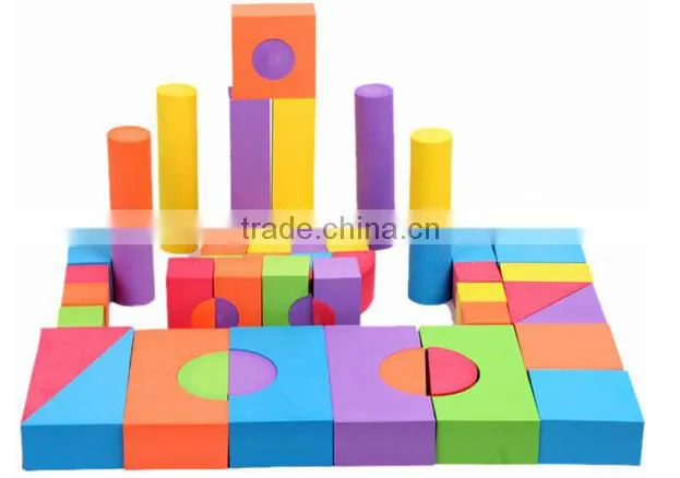 wholesale Colorful Building Toy Soft Eva Foam Block