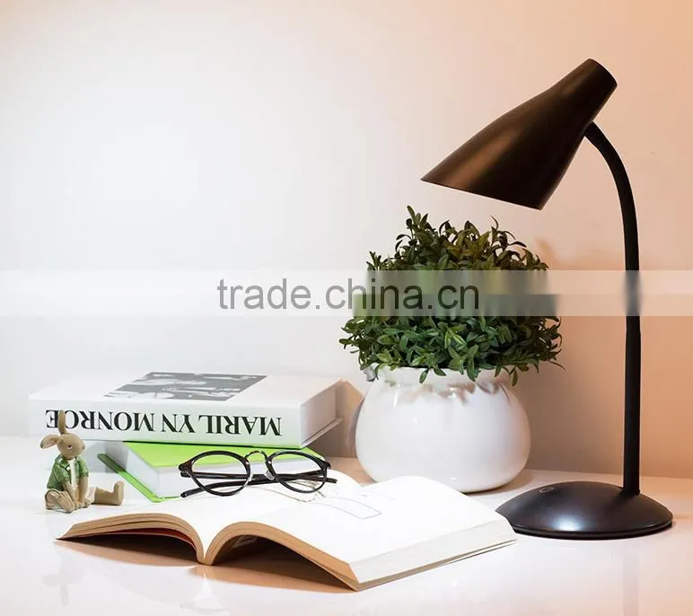LED work study lamp chargeable minimalist bedroom lamp the long arm of metal table lamp
