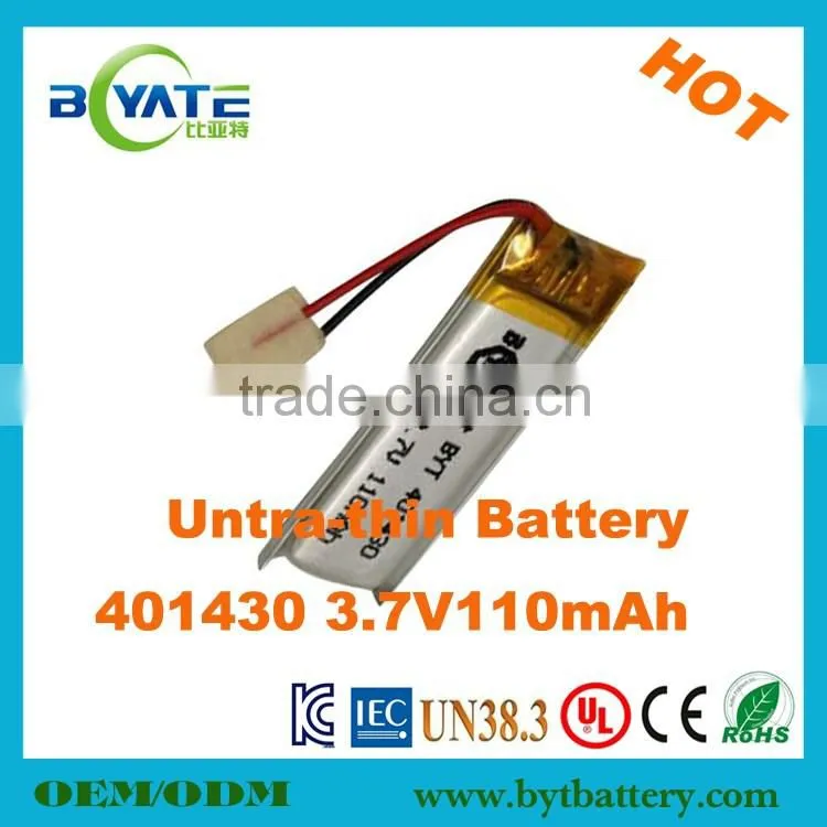 Newest Cheap Rechargeable 3.7v 401020 Polymer Battery with PCB Protection