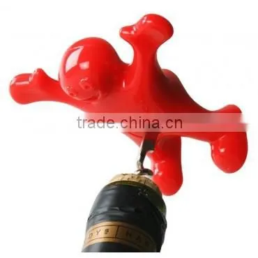 Happy Man plastic corkscrew wine opener
