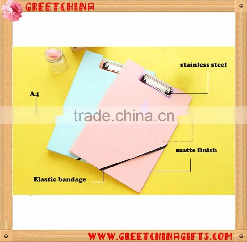 Fresh Style Korea Stationery Cute Animal Shadow Design A4 Clip File Portfolio File Folder