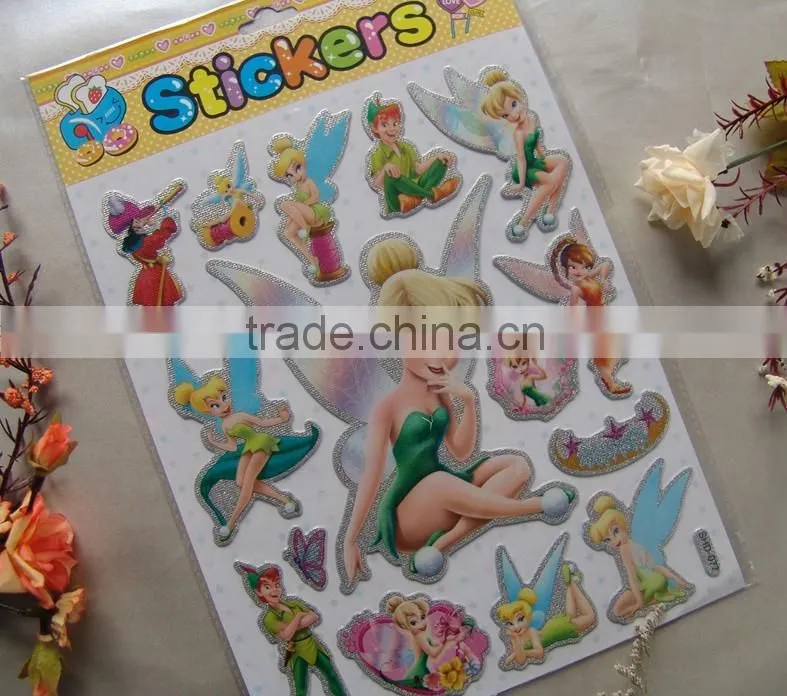 3d diamond puffy sticker,interesting puffy sticker , promotional gift puffy sticker for kids
