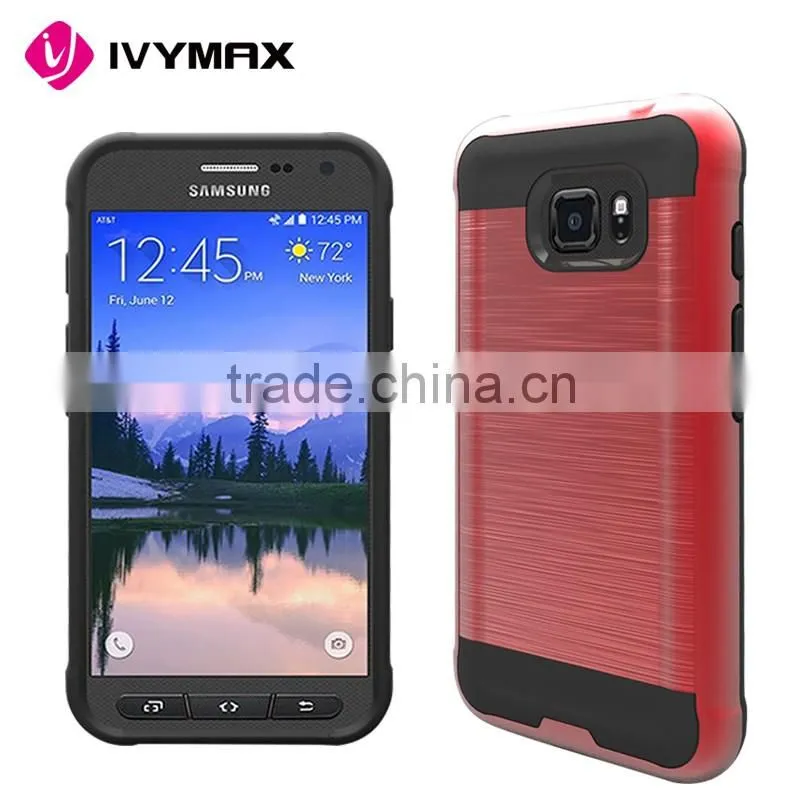Manufacturers looking for distributors hair line metallic rubberized matte pc phone case for samsung galaxy S7 active