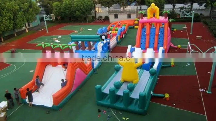 Commercial huge inflatable courses/inflatable adventure time