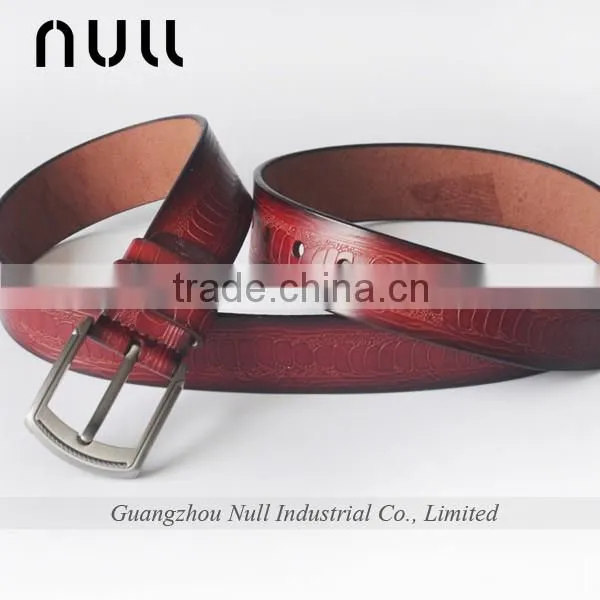 Embossing Pattern Genuine Leather Women's Belt