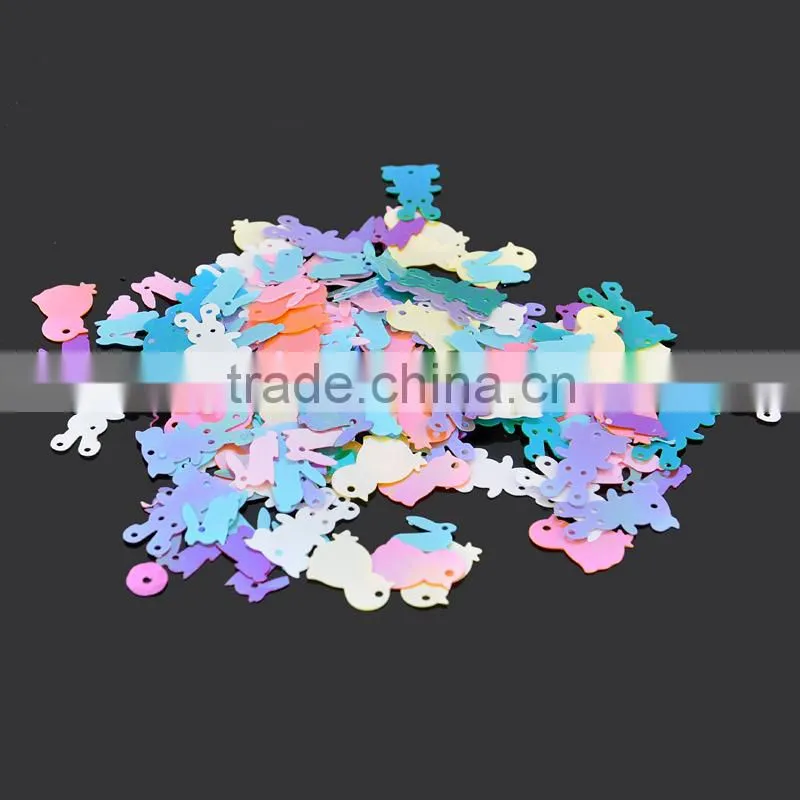 Laser multi-color Christmas tree sequins