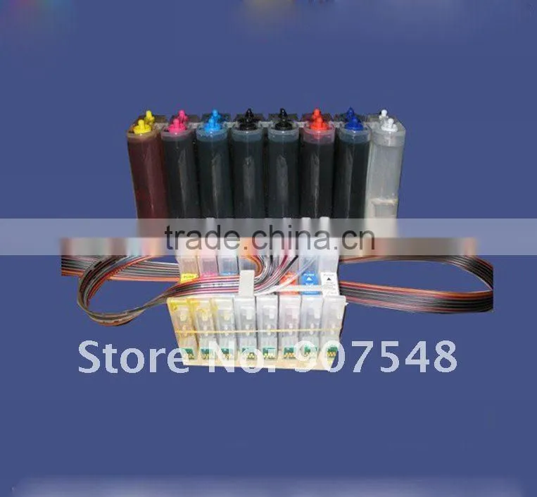 Hot!!!8C CISS for Epson Stylus Photo R2000 printer T1590-T1594/T1597-T1599 refillable cartridge