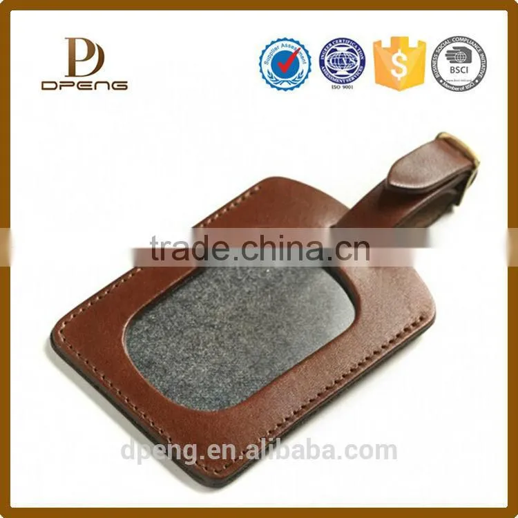 oem funny luggage tag Leather Luggage Tags