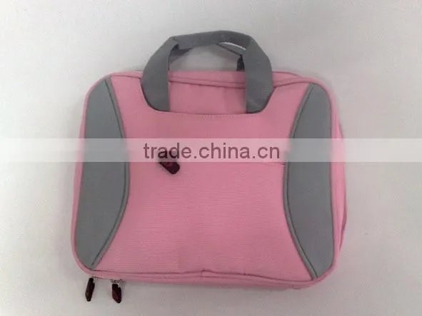 Promotional factory custom sales laptop bags alibaba china market, pink high quality fashion laptop bags