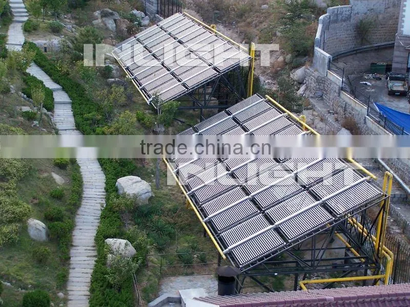 Double side evacuated tube solar collector