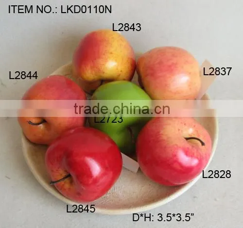 Realistic artificial foam apples in assorted colours for fall autumn fallorhalloween seasonal display decorations