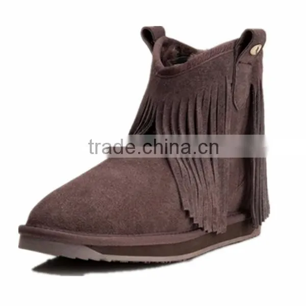 New fashion thign high sheepkin women boots