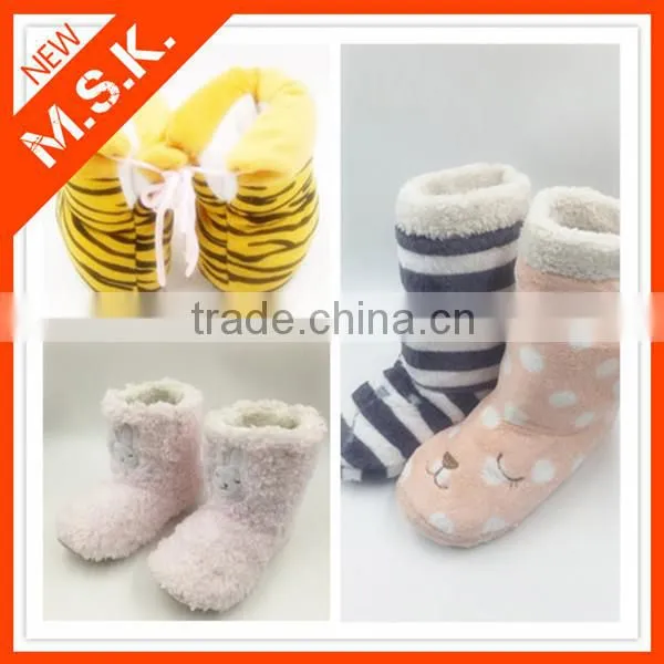 Fashion cartoon soft knee-high baby boots eva