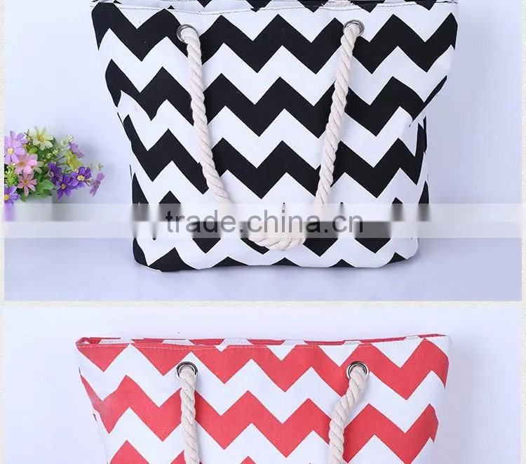 Hot selling canvas beach tote bag