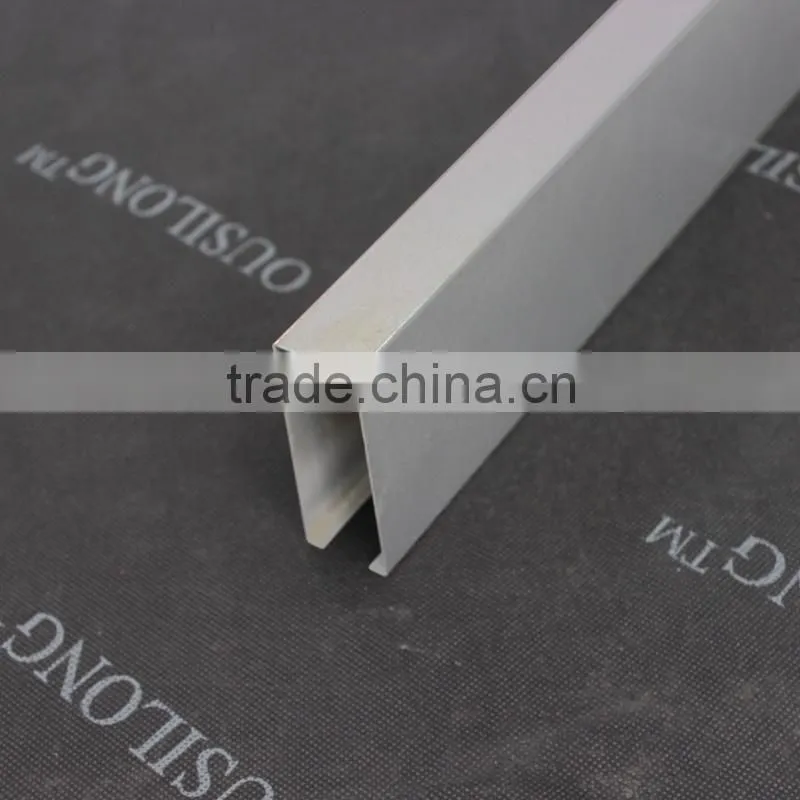 ISO Certificated Lightweight Ceiling Aluminum Suspended Slat Ceiling Material