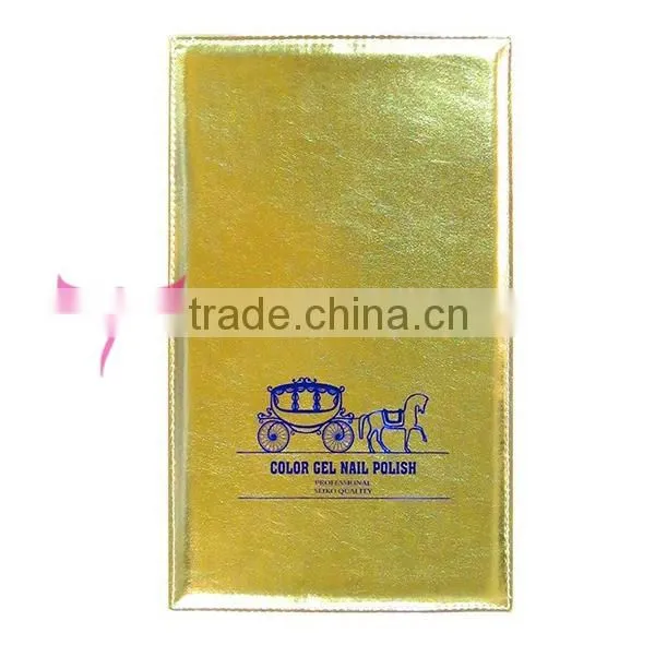 Rose color 162 space PU leather Nail Art Salon Color Chart Nail Gel Polish Display Book