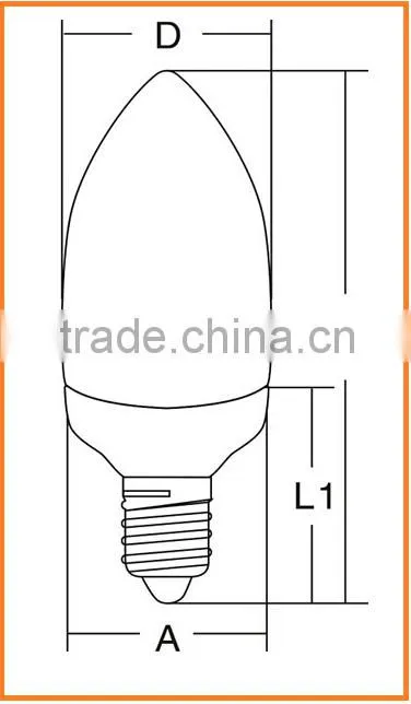 15w lamp candle flame light bulbs