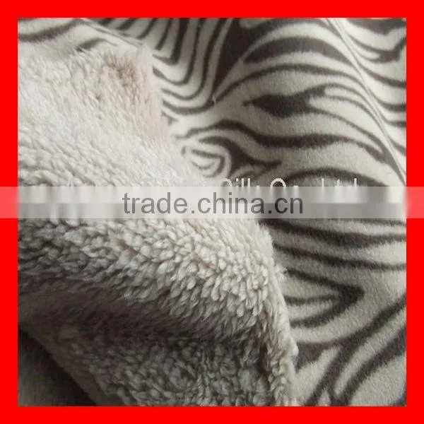 Polyester Sherpa Laminated Fleece Fabric