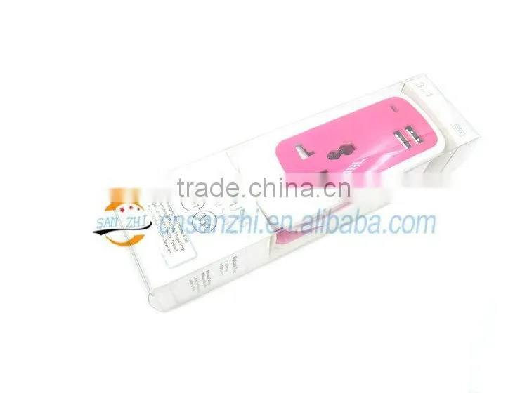US power outlet wall with two usb for United states