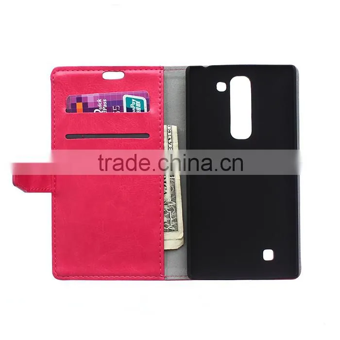 Wholesale Flip Cover Leather Case For LG AKA F520 ,For LG AKA F520 Book Cover Stand Case