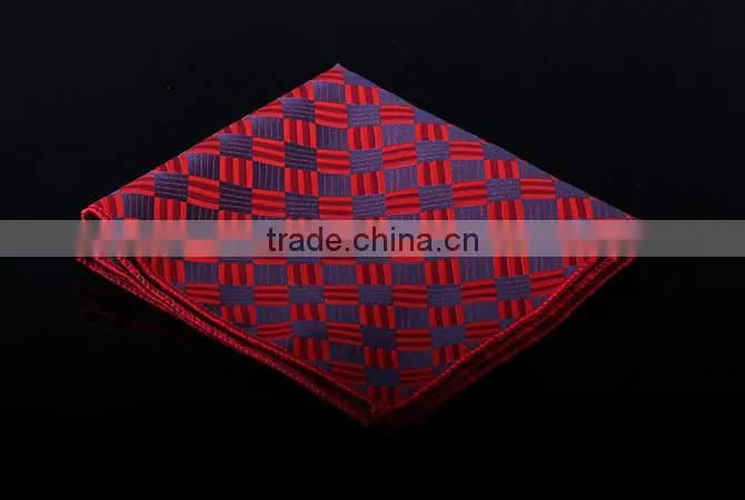 Chess Design Red Cheap Polyester Pocket Square