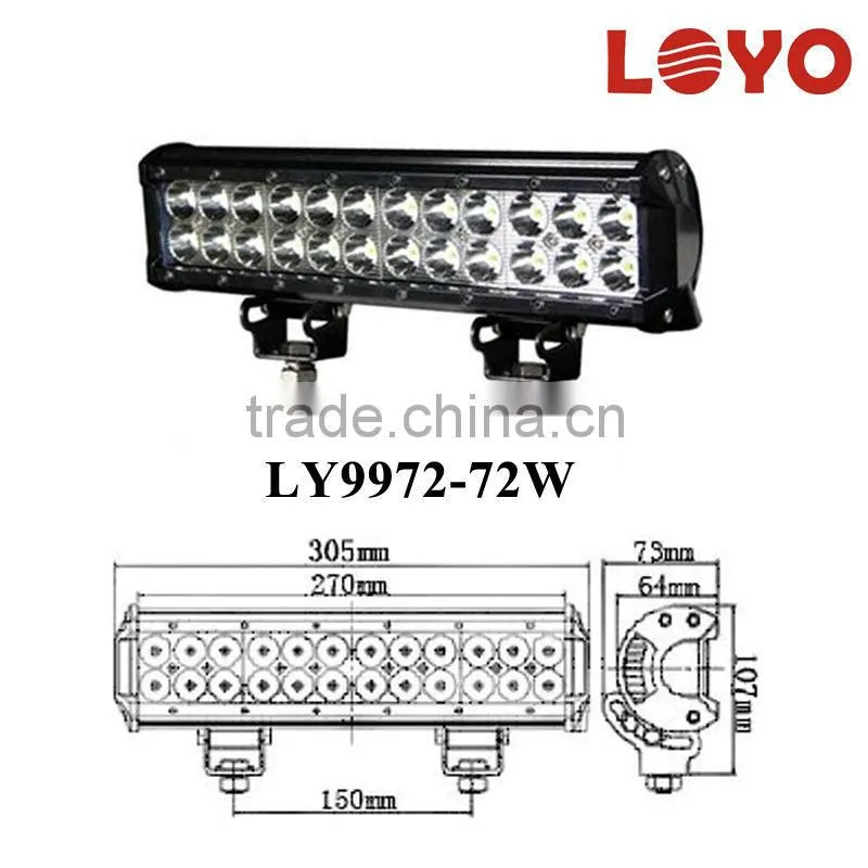 High power LED driving light 72W 12''off road led lighting