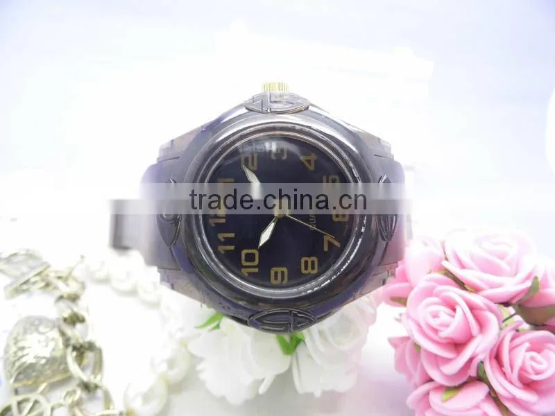 2013 hot sales transparent sport waterproof wrist watch plastic cases