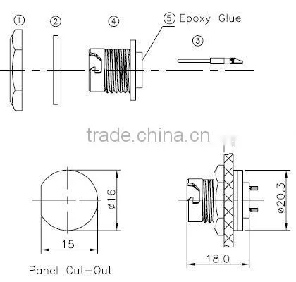 ip67 7pin waterproof connector