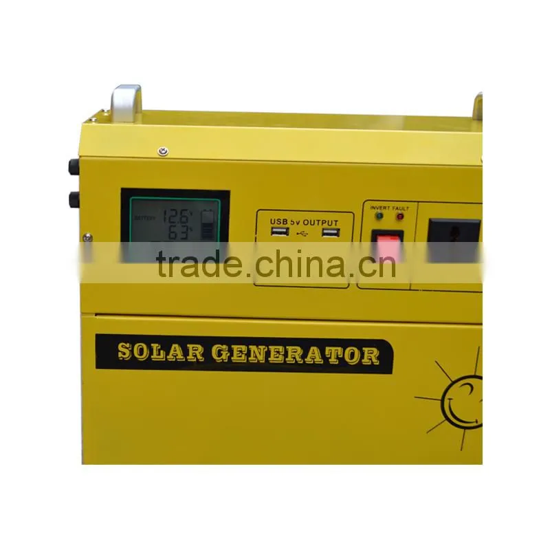 2015 hot sale portable home use solar generator 600w