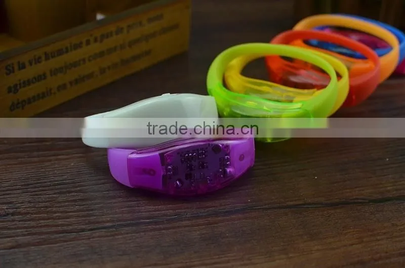 2016 Blue LED Flashing Neon Bracelet,led bracelet