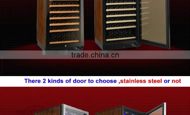 Shentop 168-bottle humidity wine cooler with luxury touch STH-G168UA steel handle refrigerated wine dispenser Compressor Cooler