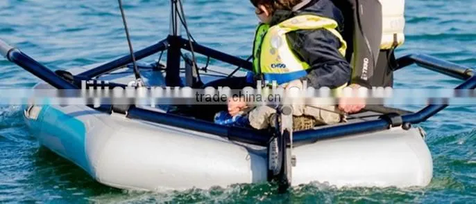 2015 new inflatable crystal sailboat,glass sailboat,catamaran sailboat,