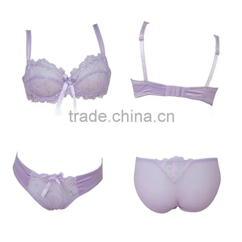 Woman underwear beautiful ultrathin bra set(FPY305)