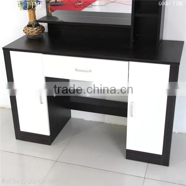 wooden grain melmained MDF board Modern large simple cheap dressing table