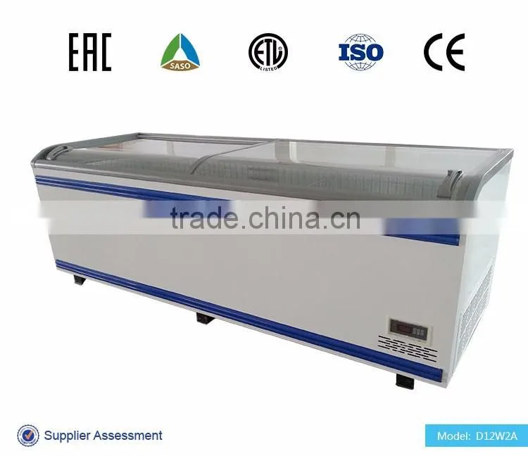 2016 AHT style Double Sliding island freezer machine