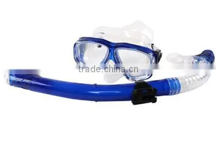 Diving mask and snorkel
