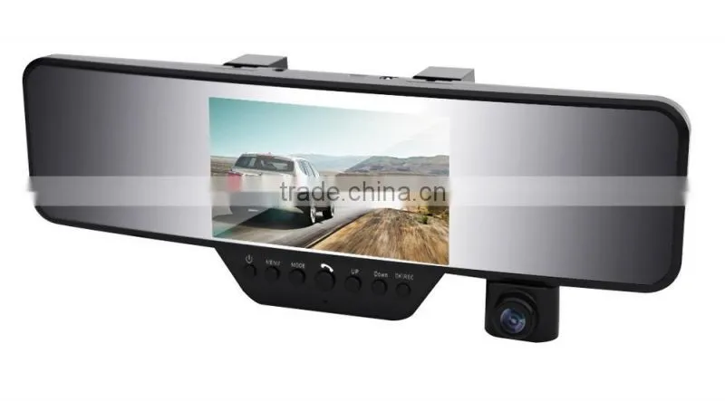 2015 New 5.0inch Android Touch Screen Car Mirror Camera Bluetooth Rearview Mirror GPS DVR Full HD 1080P Car DVR Camera
