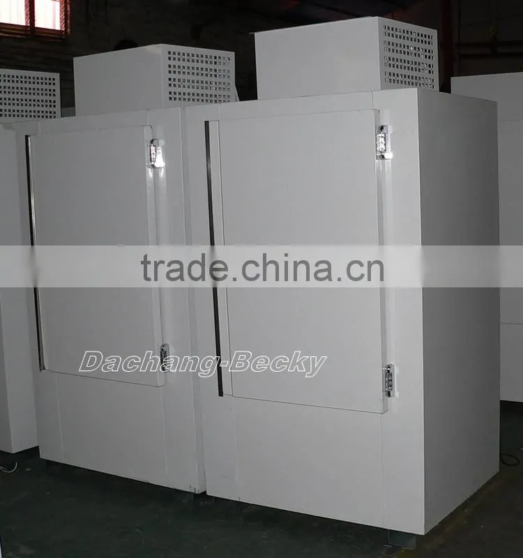 Model 300 bagged ice storage bin with single solid door