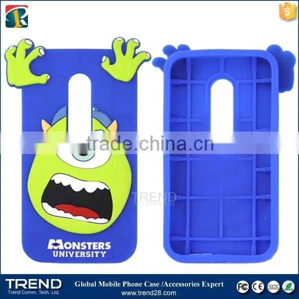 for moto G3 monster cartoon silicon phone case