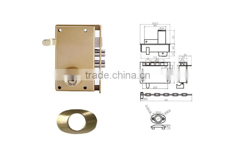 4500 High quality rim night latch door lock parts