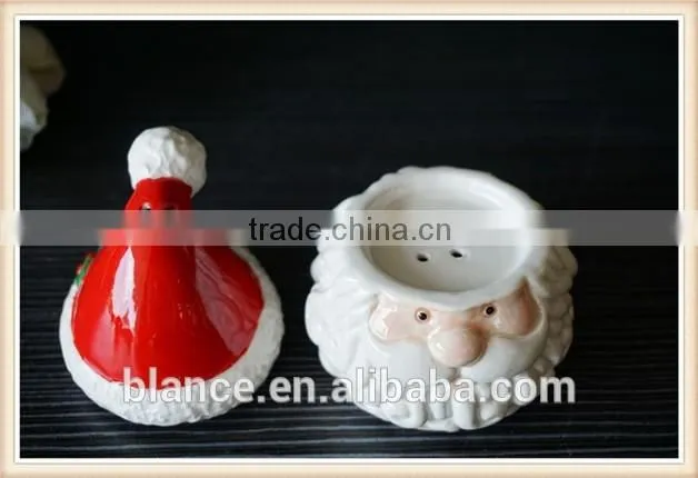 antique Christmas design colorful cookie jar ceramic