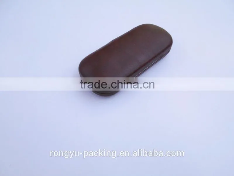 aluminum hard shell reading PU leather glasses case