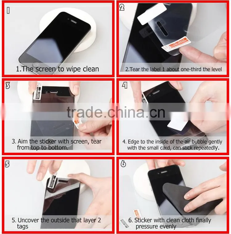 easy fit ultra clear protector for samsung galaxy Note 3 cell phone protector