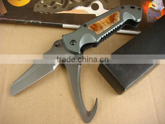 OEM two ways opening outdoor servival knife hunting knife UD40674
